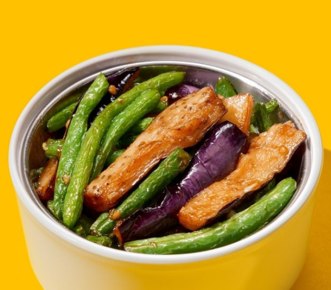 Garlic Eggplant & Green Beans
